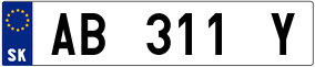 Trailer License Plate